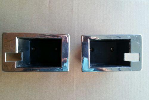 81-89 chevy/gmc truck front door handle bezels - rh & lh doors