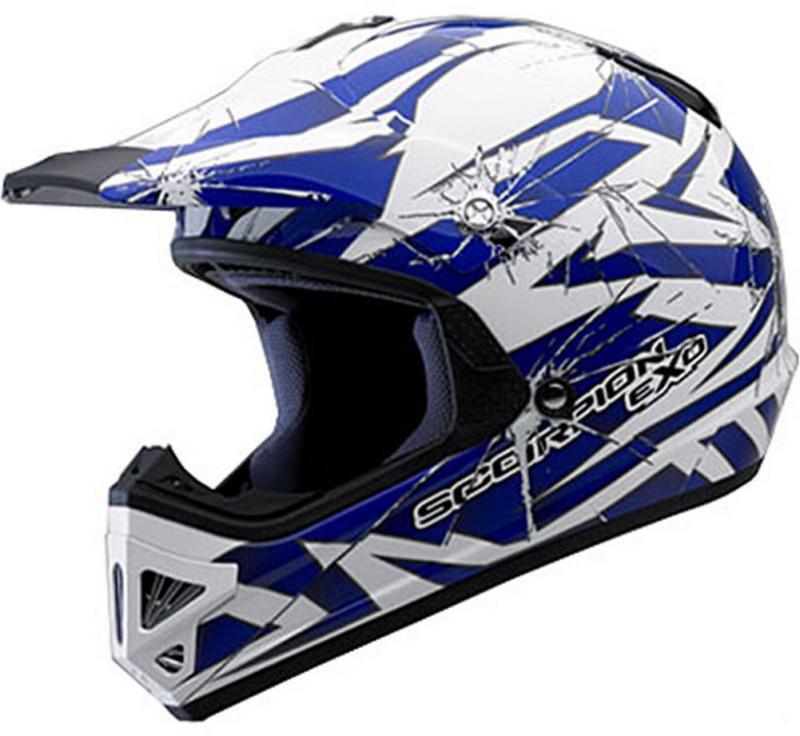 Scorpion vx-9 impact youth dirt helmet - blue - sm