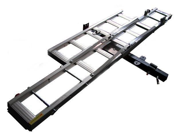 Aluminum motorcycle scooter dirt bike carrier traile​r hauler rack +loading ramp