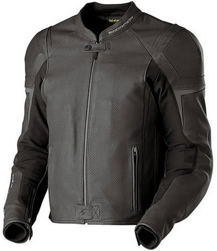 Scorpion exo stinger black phantom leather jacket 3xl/tall