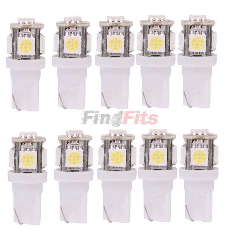 New 10x 5050 t10 14 lumen car 5 smd led bulb light white 12v 194 168