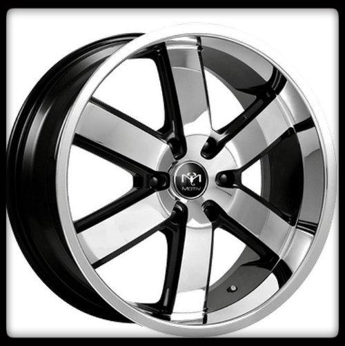 20" x 10" motiv magnum 403cb 5x120 lacrosse terrain chrome black wheels rims