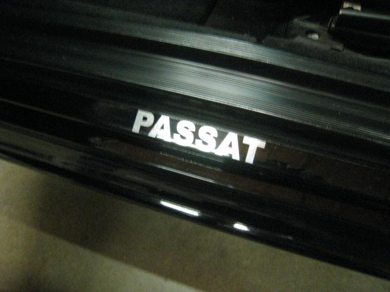 (2) door step decal sticker badge accent "passat"