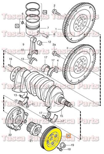 Brand new oem vibration damper 2000-2009 volvo c70 s40 s60 s80 v70 v70xc xc90