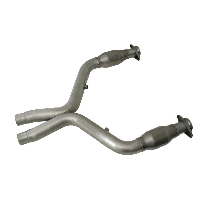 Bbk performance 1637 extracter series high-flow mid pipe 05-10 mustang