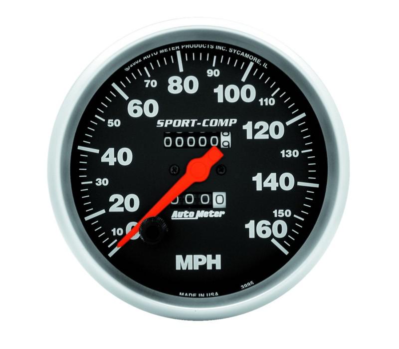 Auto meter 3995 sport-comp; in-dash mechanical speedometer