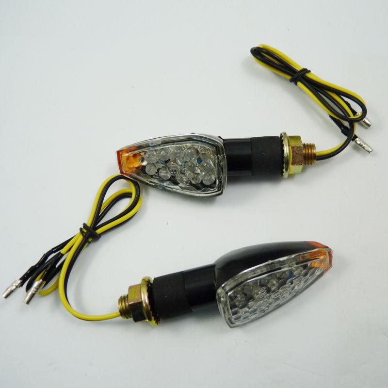 New universal motorcycle 2 x motorcycle led turn signal indicators lights light