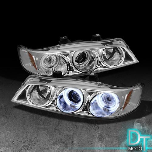 94-97 honda accord 2/4dr ccfl halo projector headlights lights lamps left+right