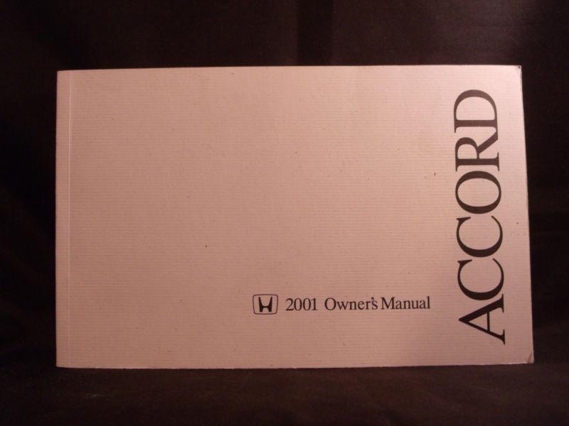 Accord  01 2001 honda owners owner's manual lx ex v6 all models factory 