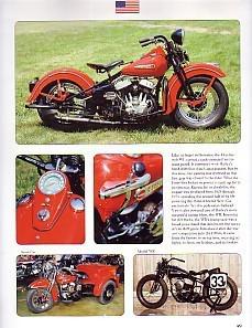 1948 harley davidson wl motorcycle article - includes servi-car - must see !!