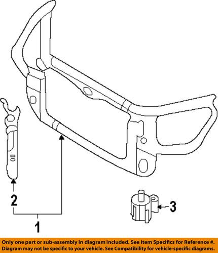 Kia oem 641012g500 radiator support