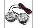 2pcs car auto round 4 led daytime running fog light drl driving work lamp 12v 4w