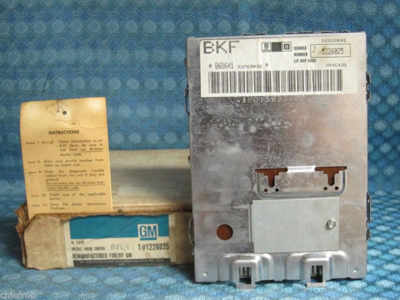 1983 buick chevy gmc pontiac nos engine control module v6 v8 (see detailed ad)