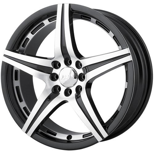 17x7 black mpw mp106 wheels 4x100 4x4.5 +40 pontiac g5 4lug g3