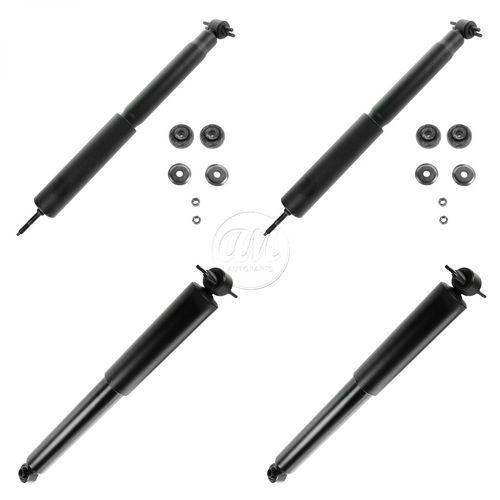 Shock absorbers front rear driver passenger kit set of 4 for 97-06 jeep wrangler