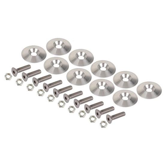 New speedway aluminum racing 1-3/16" body washer kit w/ cap screws & nylock nuts