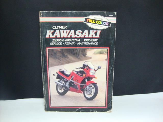 Kawasaki zx500 & 600 ninja '85-77 service repair handbook  clymer m452