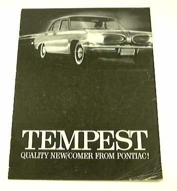 1961 61 pontiac tempest brochure sedan custom & safari