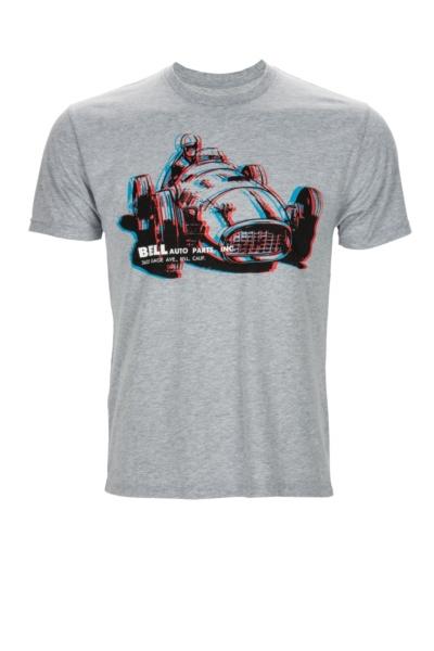 Bell mens auto parts t-shirt heather grey large l