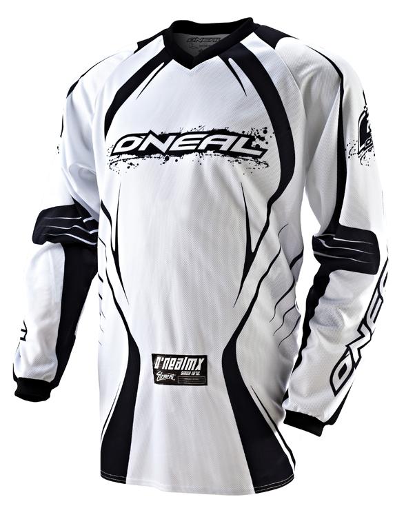 2011 o'neal element jersey white/black medium - 0078-203