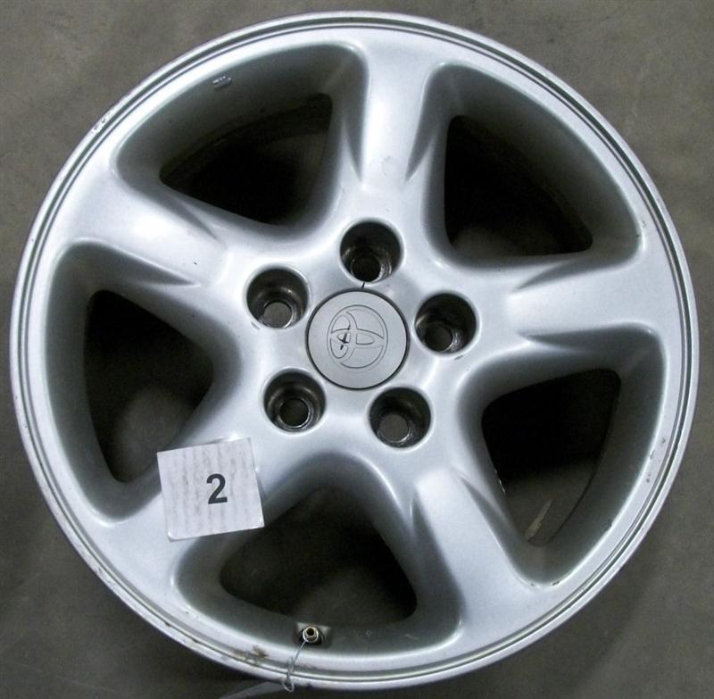 Wheel 01 02 03 toyota rav4 16x7 alloy 5 spokes straight w/o logo 1005078