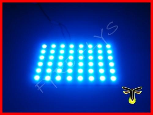 Super blue 48 smd led panel lights dome map cargo area interior hid #a8