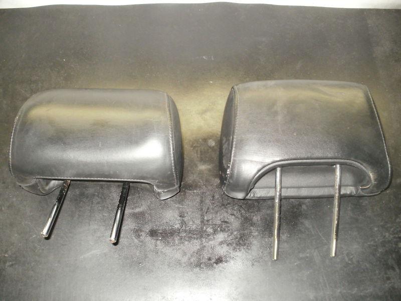 Lexus black leather 92-00 lexus sc300 sc400 headrest front seat oem black nos