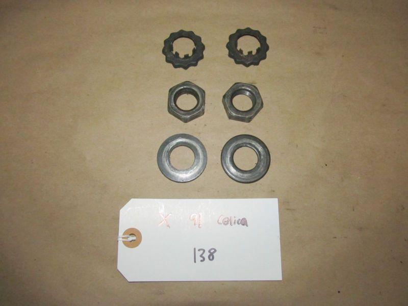 91 90-93 celica st x#138 axle nut & washer hardware - front set