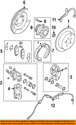 Subaru oem 26694fg010 parking brake shoe