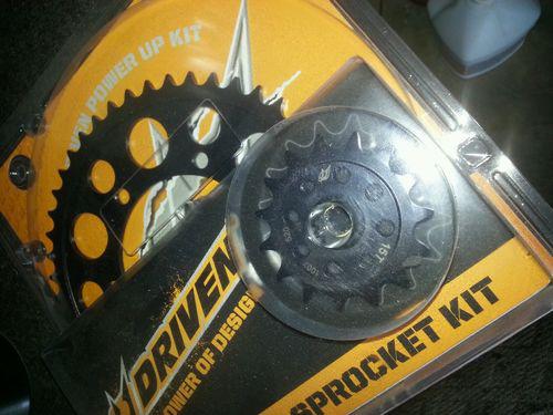 2011,11, 2012,12 gsxr750, gsxr 750 driven 520 chain & aluminum rear sprocket kit