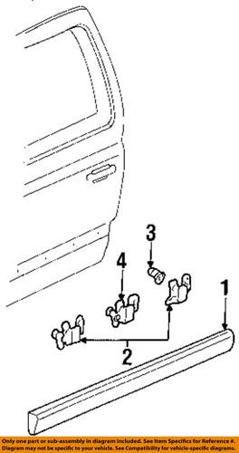 Volkswagen oem 1h4853516cgru front door-molding