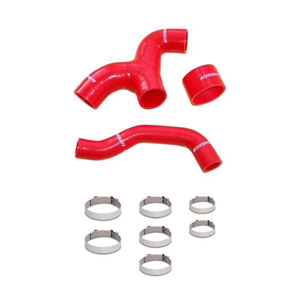 Mishimoto silicone intercooler hose kit red 02-05 subaru impreza wrx turbo new