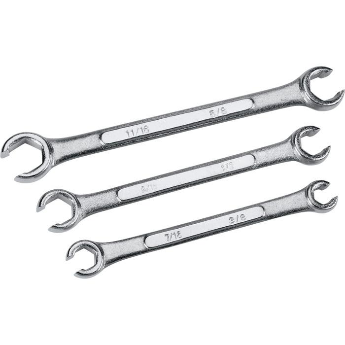 Performance tool flare nut wrenches-3-pc sae set #w3501