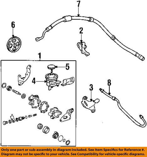 Toyota oem 4441010190 steering pressure hose/power steering pressure hose