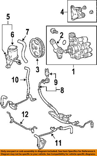 Toyota oem 4441035691 steering pressure hose/power steering pressure hose