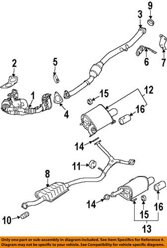 Subaru oem 44380ag11b exhaust muffler