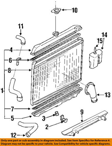 Nissan oem 2150586g06 radiator-lower hose