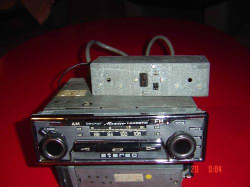 Mercedes becker radio  cassette 280 250 se 450 sl 350 bmw 3.0 ferrari porsche se