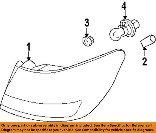 Lincoln oem 9h6z13404a tail lamp