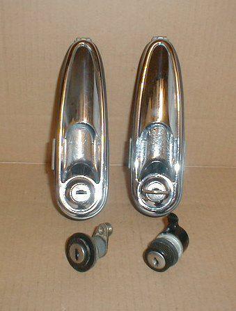 Fiat 124 2000 spider outer door handle , trunk & glove box lock set 1979-85