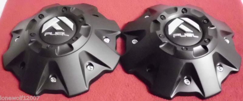 Fuel wheels flat black custom wheel center cap caps set of 2 # cap m-447