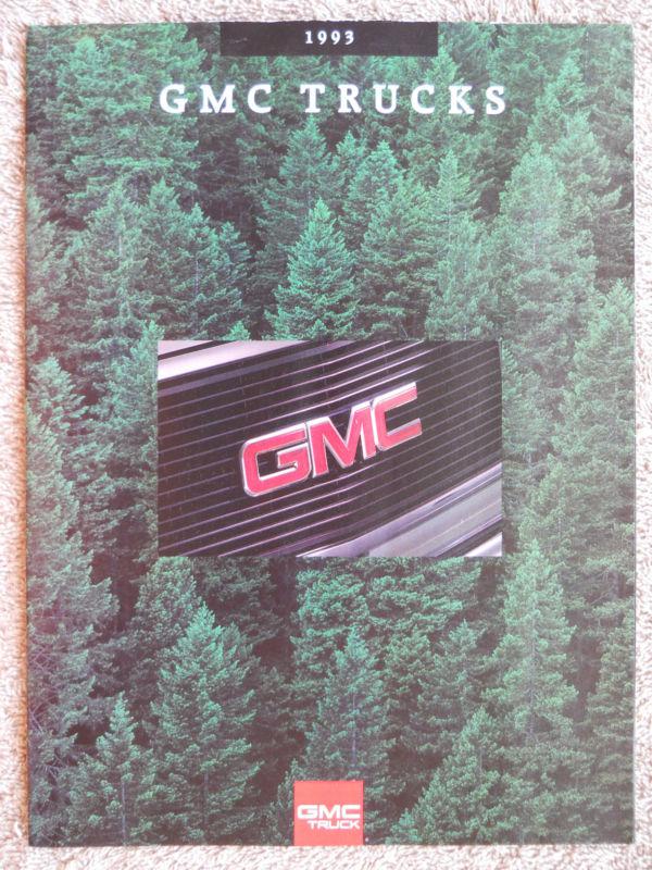 1993 gmc trucks full line brochure sierra typhoon sonoma yukon jimmy safari