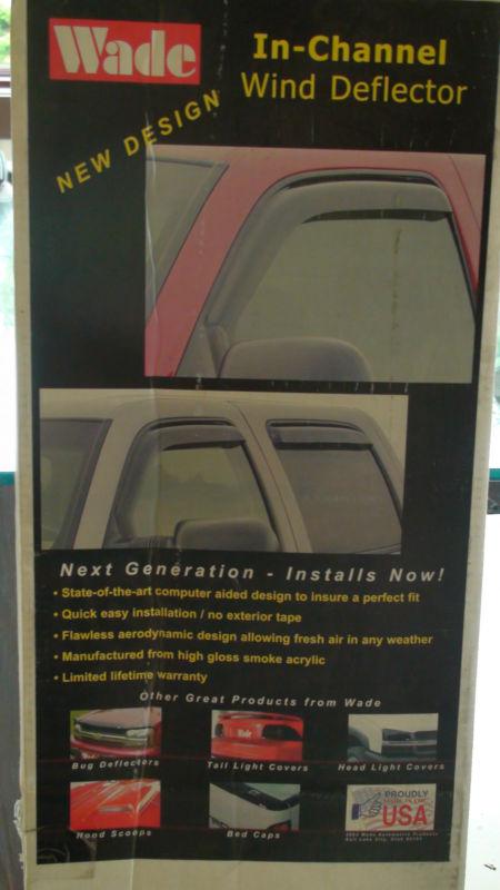 2000-2005 toyota tundra 2 pc - wade in channel window deflectors - new in box