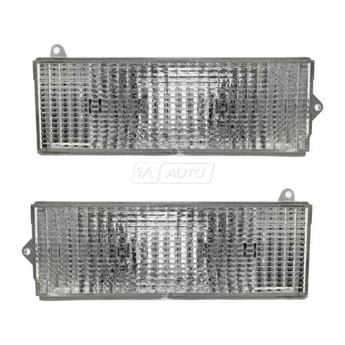 84-96 jeep cherokee pickup truck parking signal marker blinker light pair set