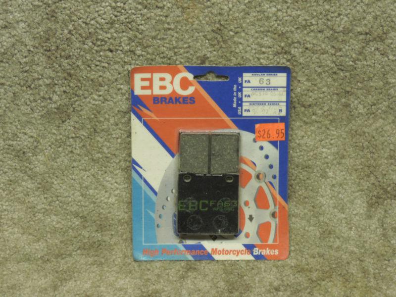 Ebc - fa63 - organic kevlar brake pads