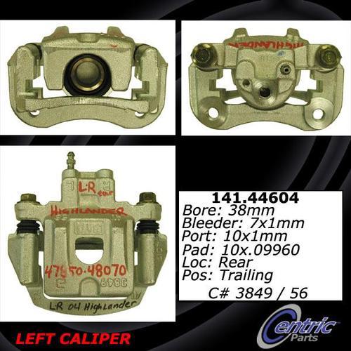 Centric 141.44603 rear brake caliper-premium semi-loaded caliper