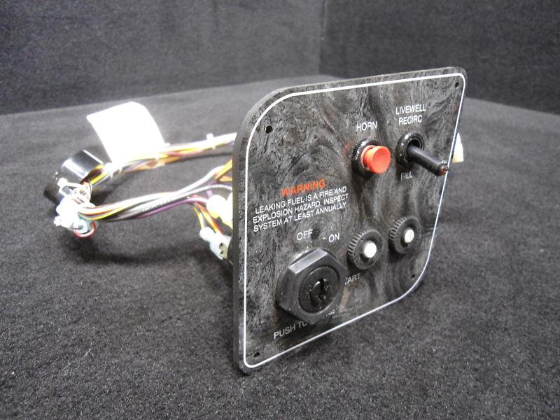 Marine boat 4.5" x 4.5" ignition, livewell & horn switch panel dash control