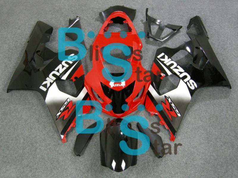 Injection fairing plastic bodywork kit w2 fit gsx-r600 gsx-r750 2004-2005 r