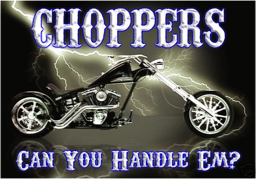 Chopper banner ironhorse big dog motorcycle girl flag sign 3