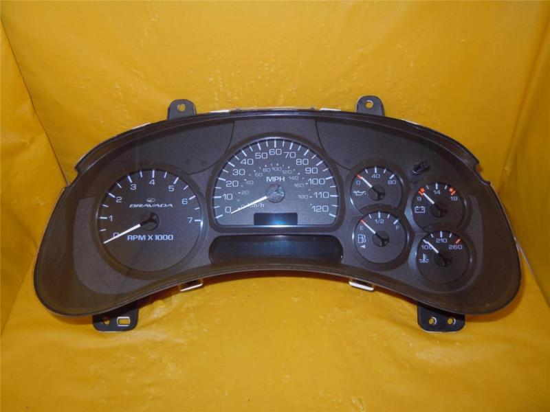 02 bravada speedometer instrument cluster dash panel gauges 116,097